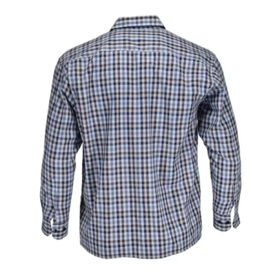 Falcon Bay Men's Two Pocket Button Front Sport Shirt | Blue image {3}