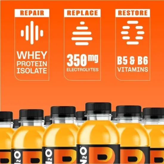 Protein2O 20g Clear Whey Protein Isolate Drink With Electrolytes - Orange Mango - 67.6 fl oz/4pk image {4}