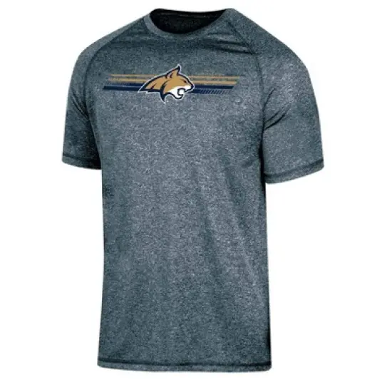 NCAA Montana State Bobcats Men's Gray Poly T-Shirt image {3}