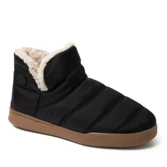 Dearfoams Mens Bryant Nylon Puffer Indoor/Outdoor Slipper Boot image {4}