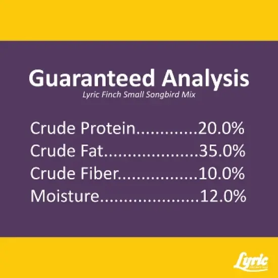 Lyric Finch - Small Songbird Wild Bird Seed for Outside Feeders, Attracts Goldfinches, House Finches & More, 5 lb Bag image {8}