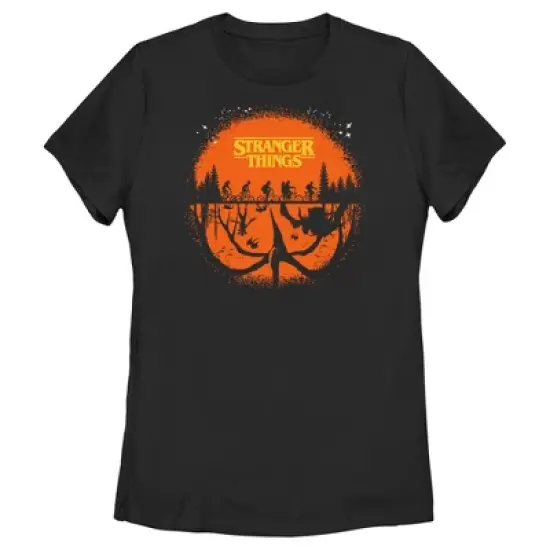 Women's Stranger Things Two Planes Collide T-Shirt image {3}