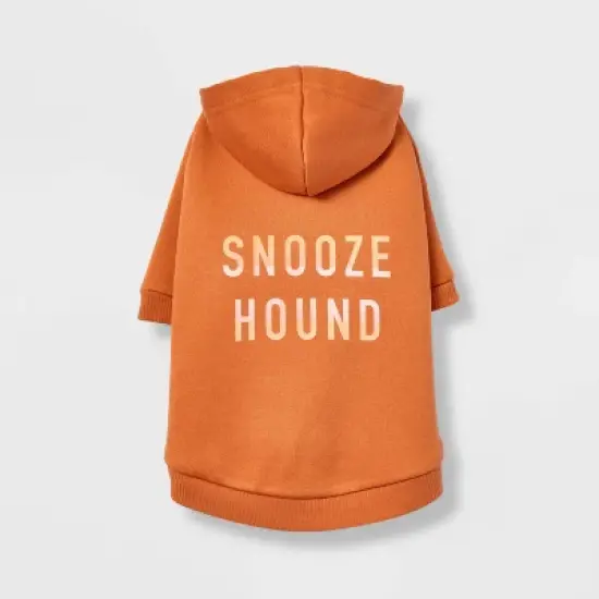 Orange Snooze Hound Dog Hoodie - Boots & Barkley&trade; image {1}