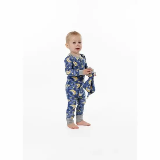 Sleep On It Infant Boys Goodnight Moon Zip-Front Coverall Pajama image {1}