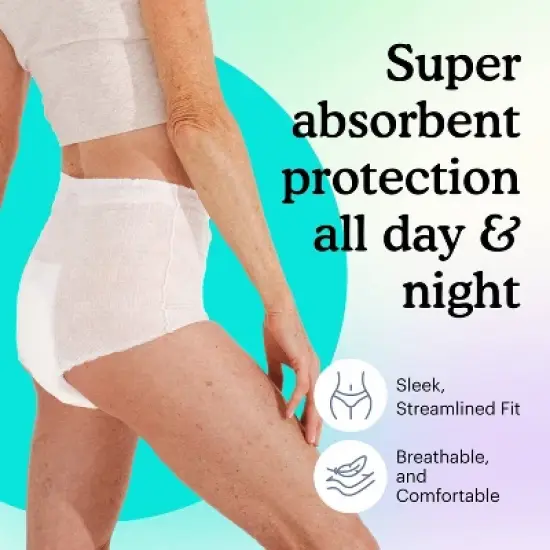 Because Sensitive Overnight Bladder Control Incontinence Underwear - S/M image {2}