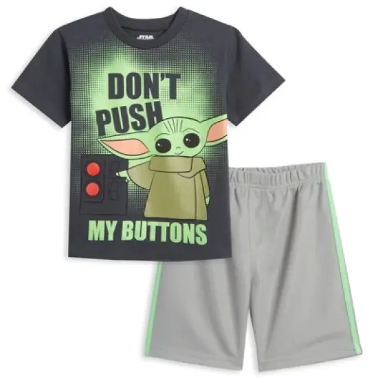 Star Wars The Mandalorian The Child Baby Athletic T-Shirt and Mesh Shorts Outfit Set Infant to Big Kid  image {8}