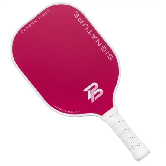 PBPRO Signature Carbon Fiber Pickleball Paddle&nbsp;- Pink: Polypropylene Core, 4-1/4" Grip image {6}