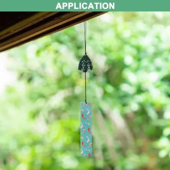 Unique Bargains Metal Vintage Outdoor Wind Chime 2" x 18.3" Bronze Tone 1 Pack image {3}