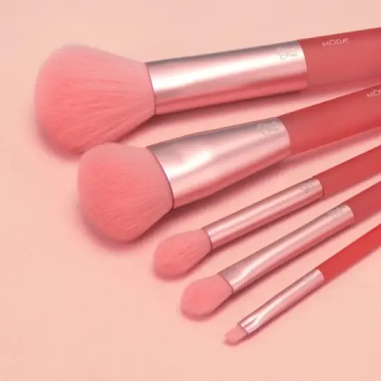 MODA Brush Hibiscus Hues Face Makeup Brush Kit- 5pc image {1}