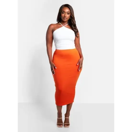 Rebdolls Women's Essential Midi Bodycon Skirt image {6}