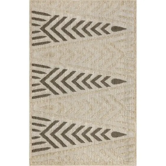 nuLOOM Oliva Modern Diamond Indoor/Outdoor Patio Area Rug image {9}