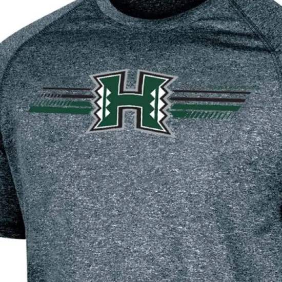 NCAA Hawaii Rainbow Warriors Men's Gray Poly T-Shirt image {2}