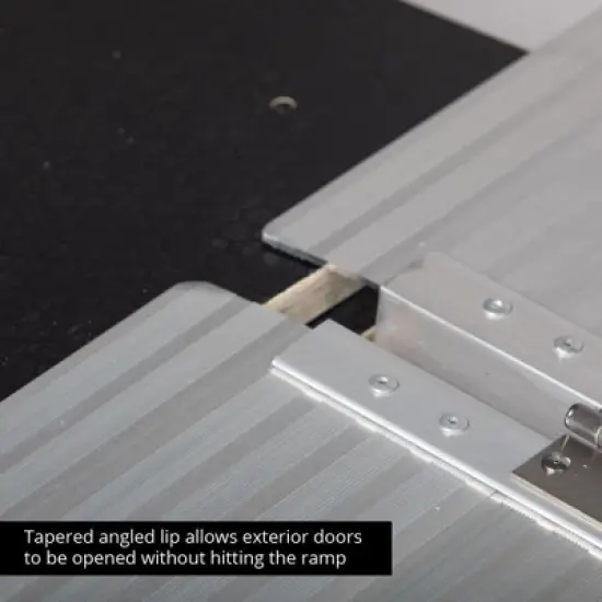 Titan Ramps Single-Fold Wheelchair Ramp, 6 Foot Folding Aluminum Scooter Ramp with Textured Surface and Carry Handle, 600 Pound Capacity image {5}