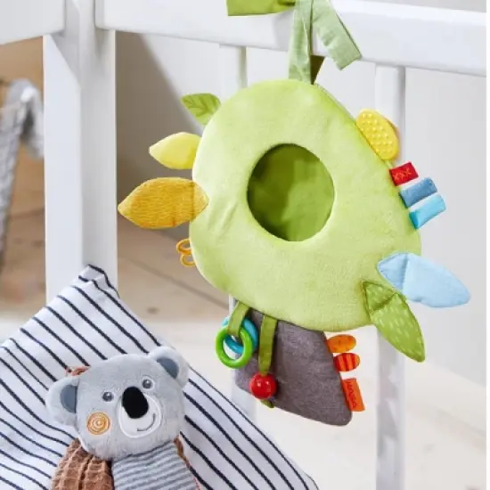 HABA Koala Discovery Cushion Hanging Crib Toy with Play Elements (Machine Washable) image {4}