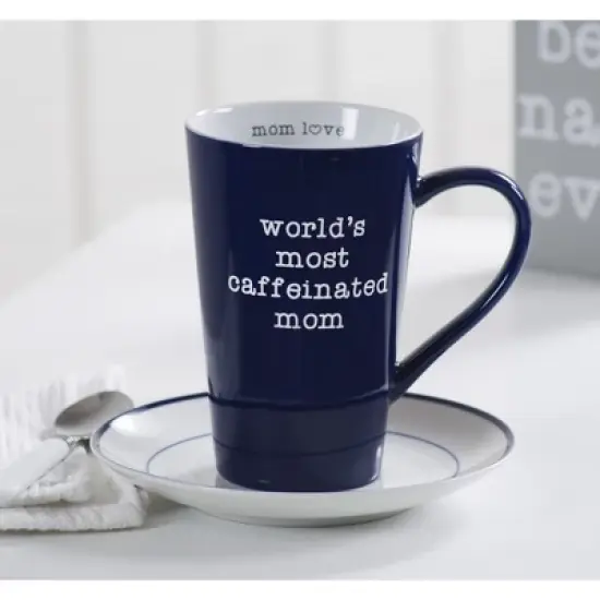 Pavilion Gift Company - Best Mom - 18 oz Latte Cup - Drinkware image {3}