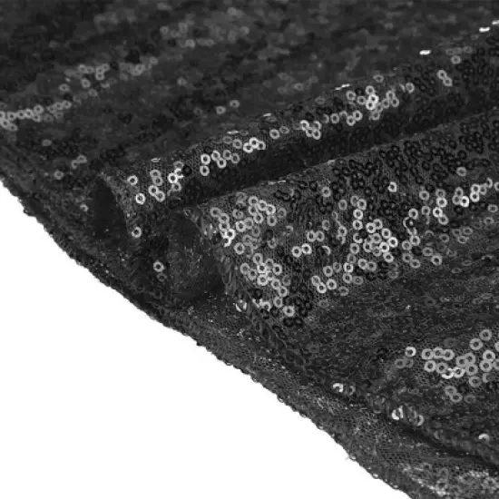 Unique Bargains Polyester Sequin Dining Room Parties Dances Rectangle Tablecloth 1 Pc image {1}