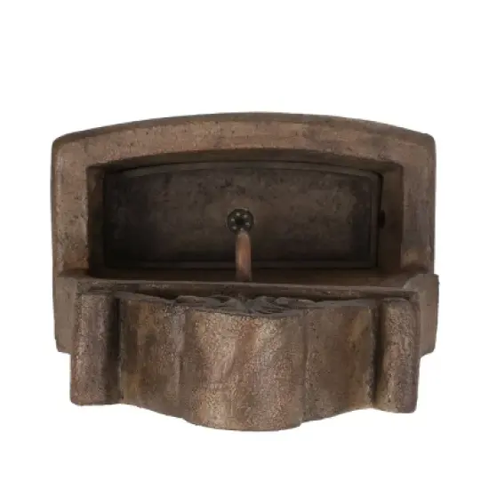 Finley Outdoor Single Spout Fountain - Light Brown - Christopher Knight Home image {4}