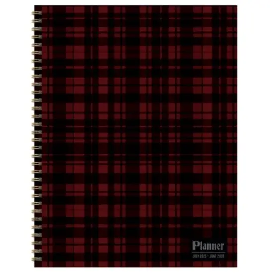 TF Publishing July 2025 - June 2026 Gwen Plaid Large Weekly Monthly Planner image {8}
