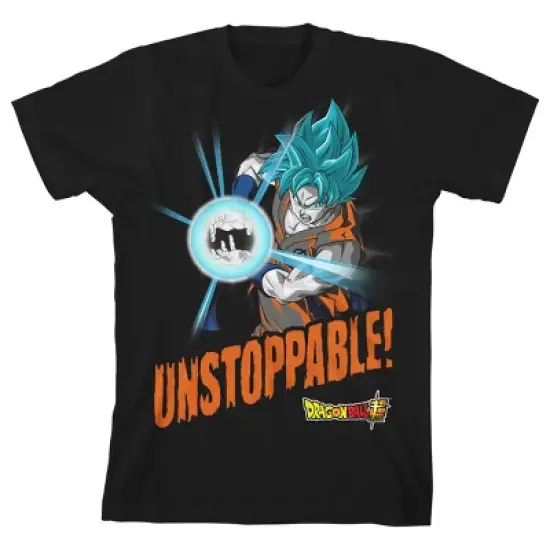 Dragon Ball Super Unstoppable Goku Boy's Black T-shirt image {3}
