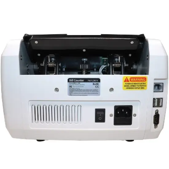 Nadex Coins&trade; V5400 Mixed-Denomination Money Counter and Counterfeit Detector in White image {1}