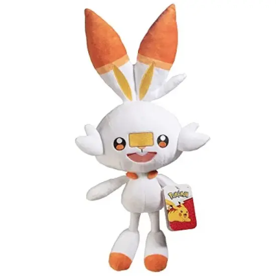 Pokemon Scorbunny 12" Plush Large Bunny Stuffed Animal Toy - Officially Licensed - Ages 2+ image {1}