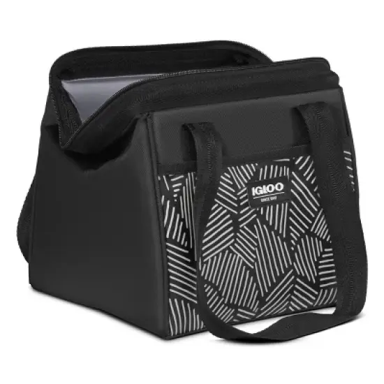 Igloo Print Essentials Leftover Lunch Bag  with Pack Ins - Black image {10}