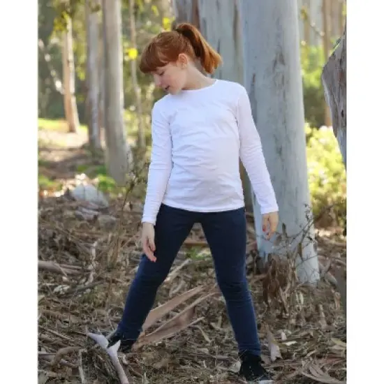 City Threads USA-Made Girls Soft Organic Cotton Leggings image {2}