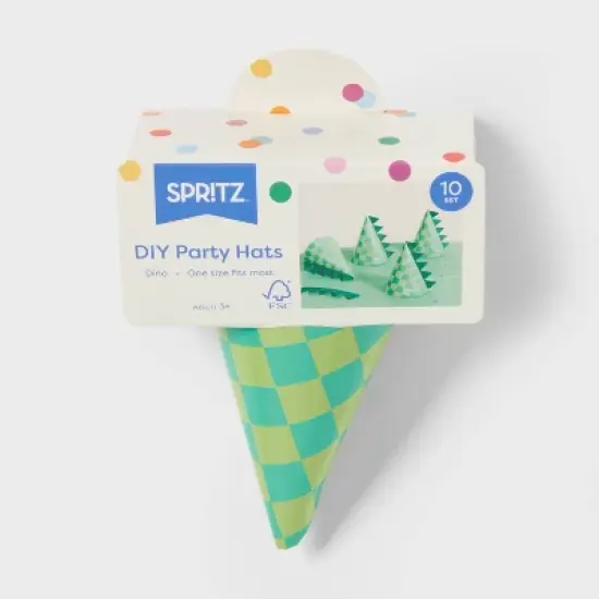 Dinosaur Party Hats 10ct - Spritz&trade; image {2}