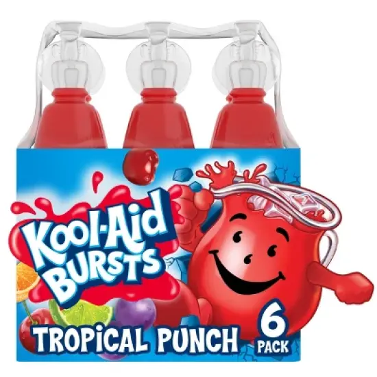 Kool-Aid Bursts Tropical Punch Juice Drink - 6pk/6.75 fl oz Bottles image {9}