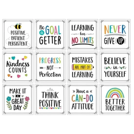Creative Teaching Press&reg; Positive Mindset 10" Designer Cut-Outs, Pack of 12 image {5}