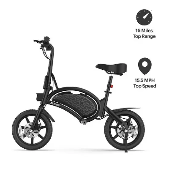 Jetson 14" Bolt Up Step Over Electric Bike - Black image {14}