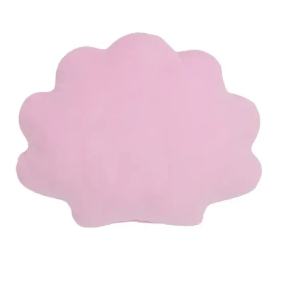 Disney Ariel Watercolor Wishes Pink and White Seashell Decorative Pillow image {2}