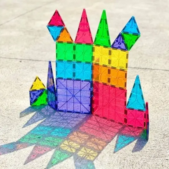 MAGNA-TILES Clear Colors 37pc Set image {2}