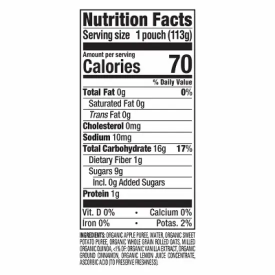 Happy Baby Organics Clearly Crafted Stage 2 Meals Apples/Sweet Potatoes - 4oz image {7}