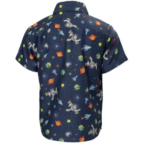 Disney Lilo & Stitch Mickey Mouse Lion King Pixar Toy Story Cars Hawaiian Button Down  Shirt Toddler to Big Kid image {2}