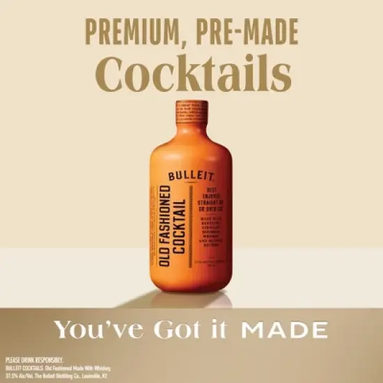 Bulleit Bourbon Old Fashioned Ready To Drink - 375ml Bottle image {2}