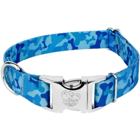 Country Brook Petz Premium Blue Bone Camo Dog Collar image {4}