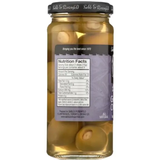 Sable & Rosenfeld Tipsy Garlic Olives - 6 pack, 5 oz image {3}