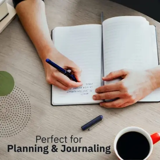 Simply Genius A5 Notebooks for Work, Travel, Business - Softcover Journals for Women & Men with 92 pages, 5.5" x 8.3" (Black, 30 pack) image {4}