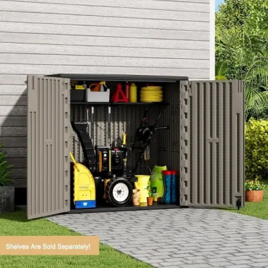 Yardgrace Weather Resistant Multi Size Outdoor Storage Shed image {7}
