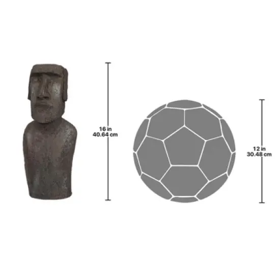 Design Toscano Easter Island Ahu Akivi Moai Monolith Statue: Small image {2}