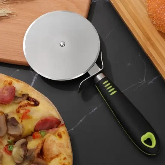 Unique Bargains Stainless Steel Pizza Cutter Wheel Slicer with Super Sharp Blade Kitchen Tools image {2}