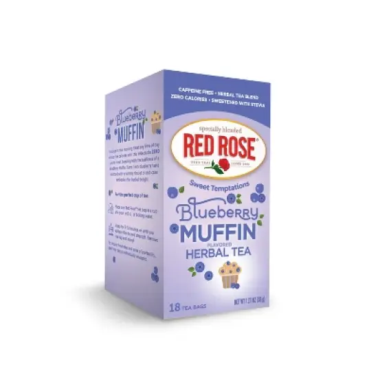 Red Rose Sweet Temptations Dessert Tea Variety Pack with 18 Count Pack of 4 Fruit Naturally Flavored Black Tea image {4}