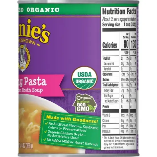 Annie's Organic Bunny Pasta & Chicken Broth Soup - 14oz image {7}