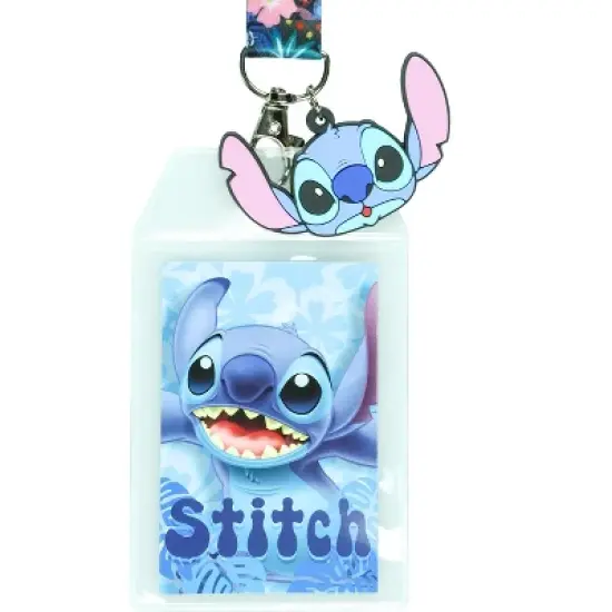 Disney Lilo and Stitch Tropical Breakaway Lanyard ID Badge Holder image {1}
