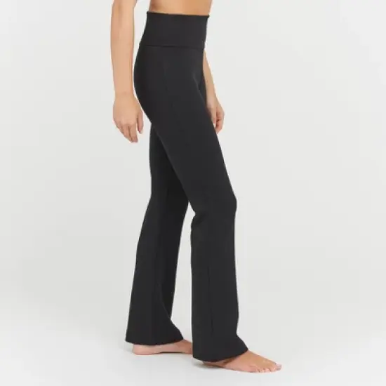 ASSETS by SPANX Women's Ponte Shaping Flare Leggings - Black image {3}