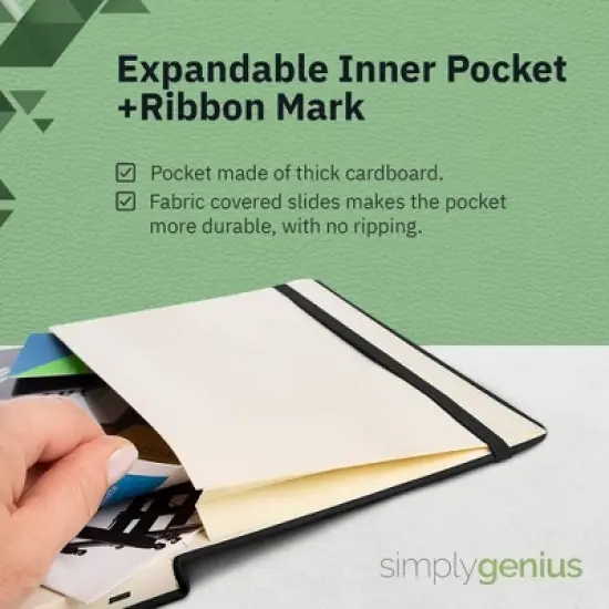 Simply Genius A5 Lined Notebooks with Hardcover - College Ruled Notebook - 192 pages, 5.7" x 8.4" (Orange, 4 Pack) image {4}