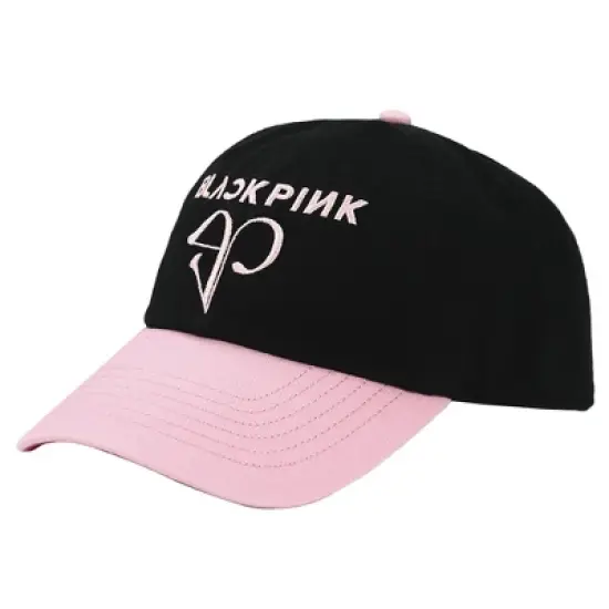Blackpink BP Logo Plain Black Traditional Adjustable Hat image {1}