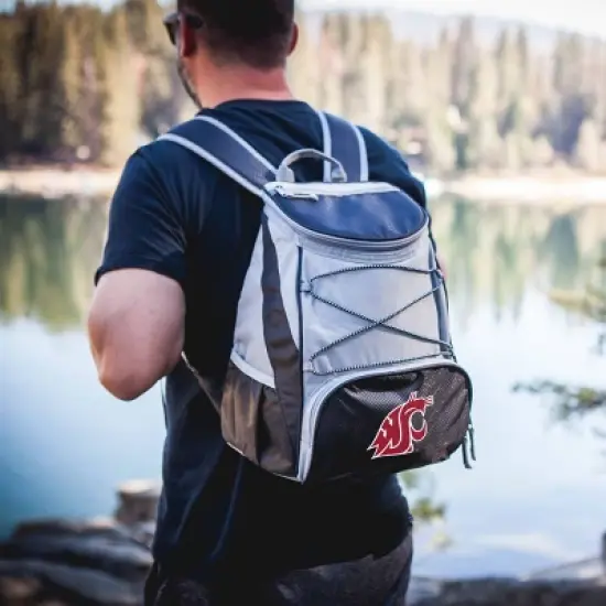 NCAA Washington State Cougars PTX Backpack Cooler - Black image {2}