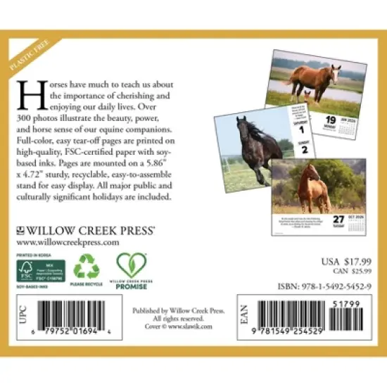 Willow Creek Press 2026 What Horses Teach Us Box Calendar image {1}